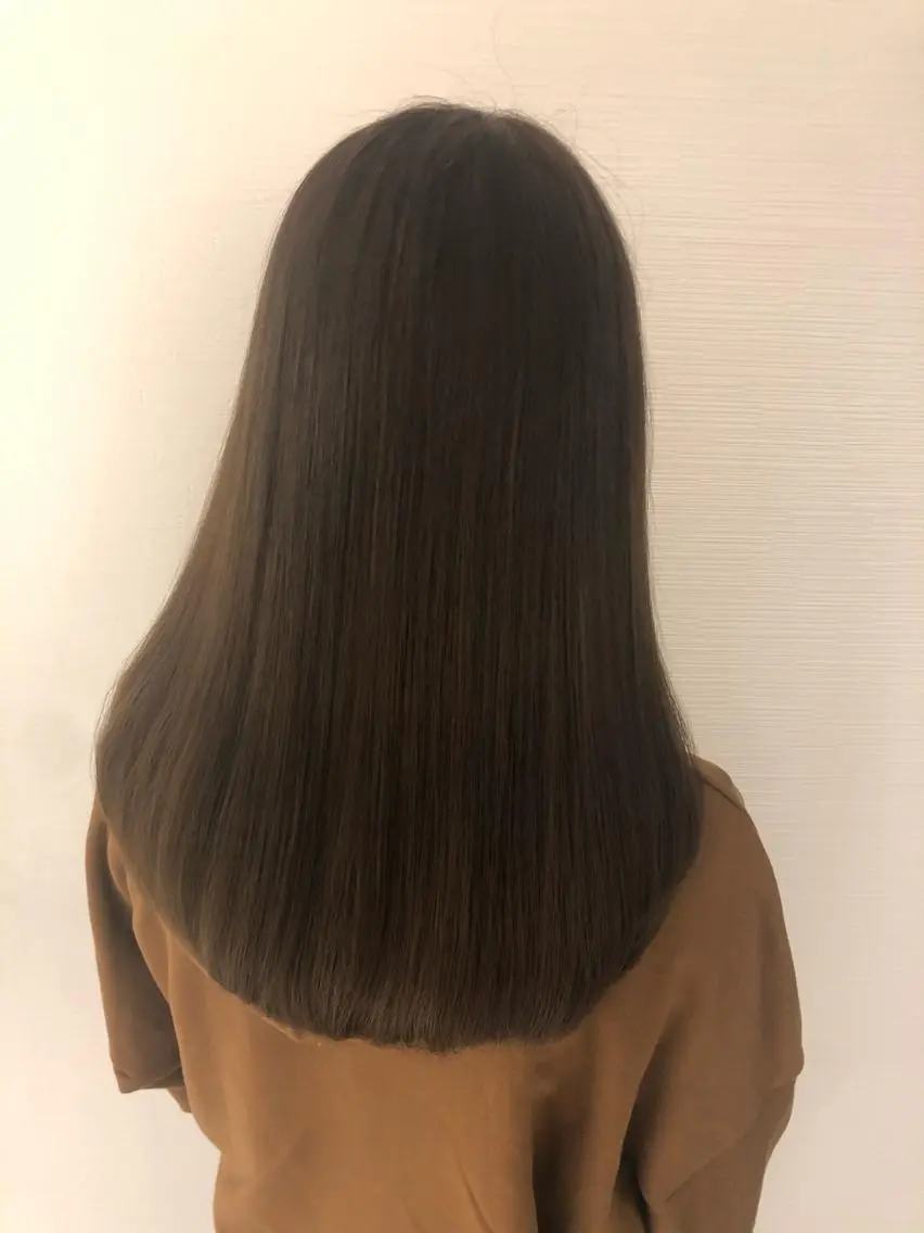 セミロング カラー アクアカラー ブラウンカラー トリートメント 縮毛矯正 トリートメント ✨髪のソムリエ✨ 岩川和生のヘアスタイル