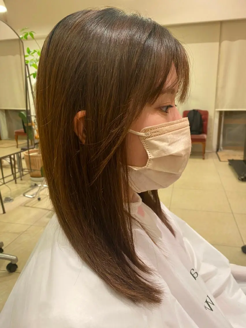 ミディアム sakamoto sayaのヘアスタイル