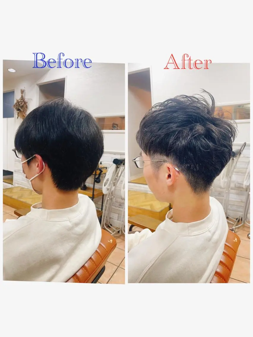 ショート メンズ め いのヘアスタイル