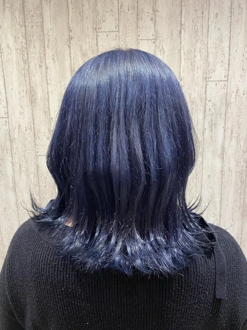 セミロング カラー ブリーチ オレンジ ヘアカラー トリートメント 🦋店長🦋 ほんさわ みずきのヘアスタイル