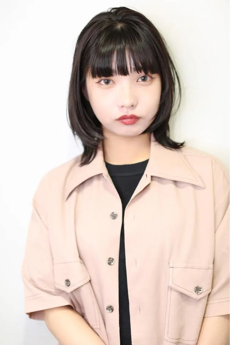 ミディアム ウルフカット カット 千葉 郁也のヘアスタイル