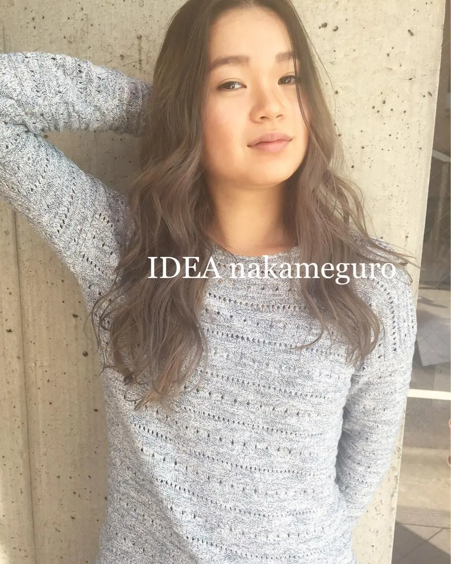 ロング カラー パーマ ヘアアレンジ メンズ キッズ ネイル マツエク・マツパ 透明感カラー グレージュ 赤色 カット ヘアカラー トリートメント 顔まわりレイヤー× 韓国ヘアオタベシンヤのヘアスタイル