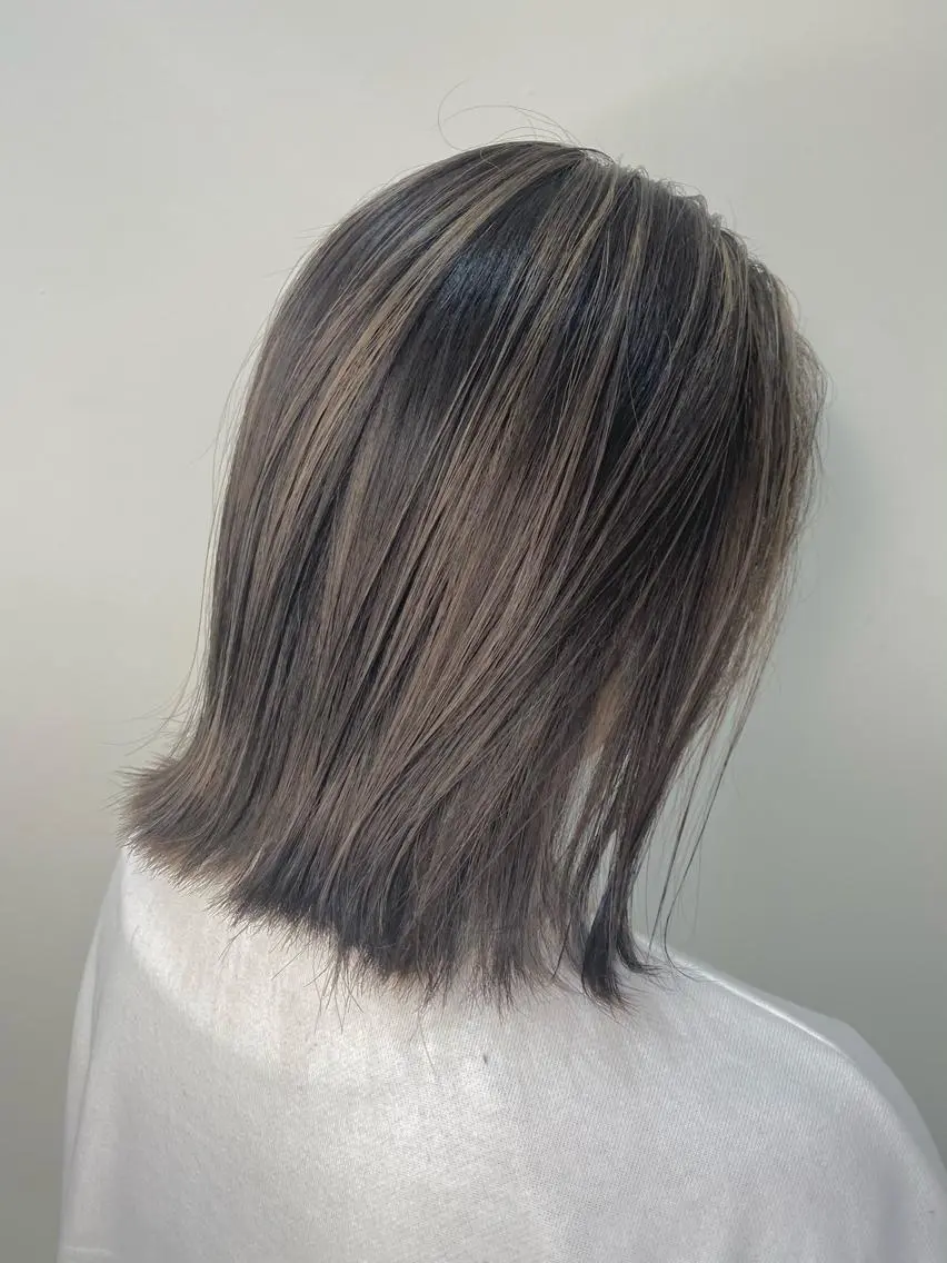 ミディアム カラー ヘアカラー トリートメント fand AKANE のヘアスタイル
