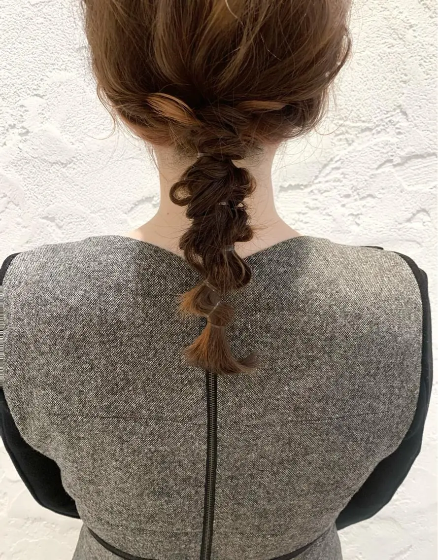 セミロング カラー ヘアアレンジ 結婚式・ブライダル 🌟アレンジが似合う カラー🌟Rumiのヘアスタイル