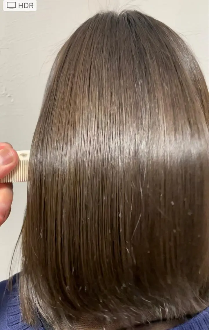ミディアム カラー アッシュ 髪質改善 トリートメント カット ヘアカラー トリートメント 縮毛•酸性矯正特化/ 美髪•髪質改善/KJのヘアスタイル