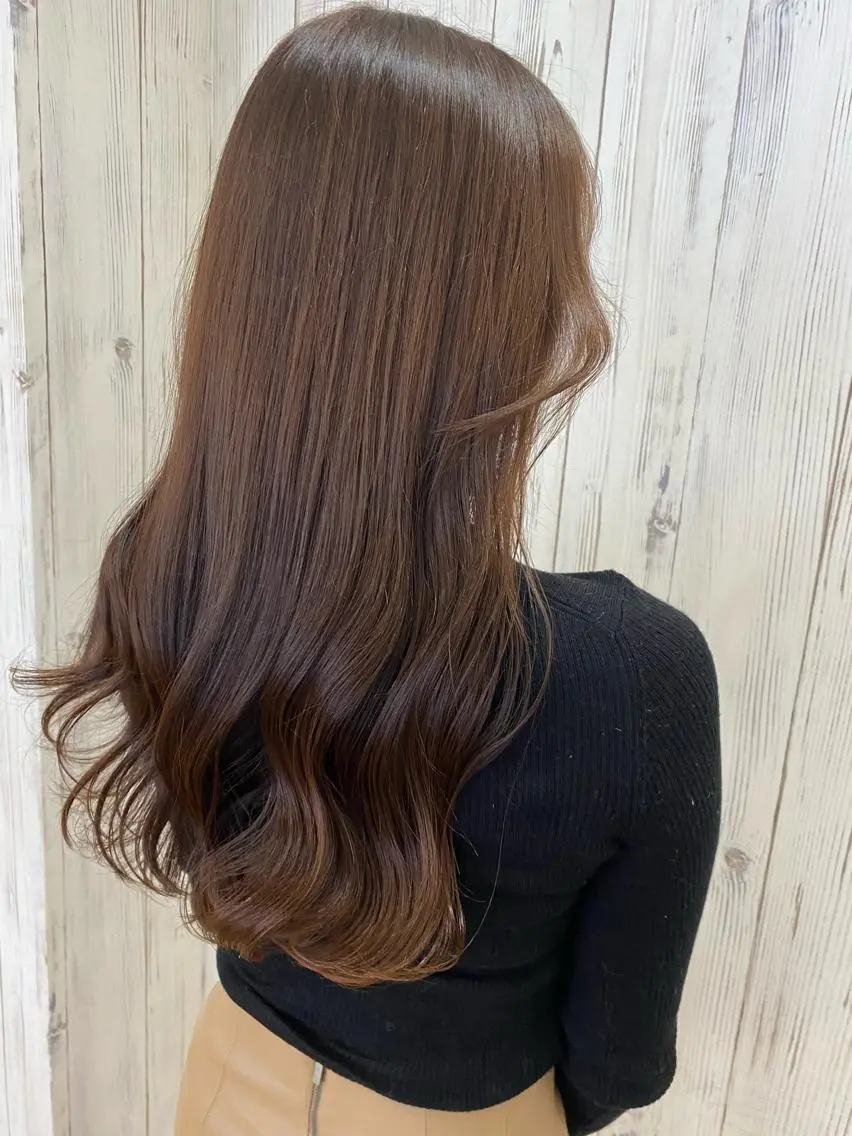ロング カラー ヘアアレンジ ネイル アディクシーカラー ブリーチ 透明感カラー エドルカラー ハイライトカラー 夜23時まで予約🉑 reverieあきらのヘアスタイル
