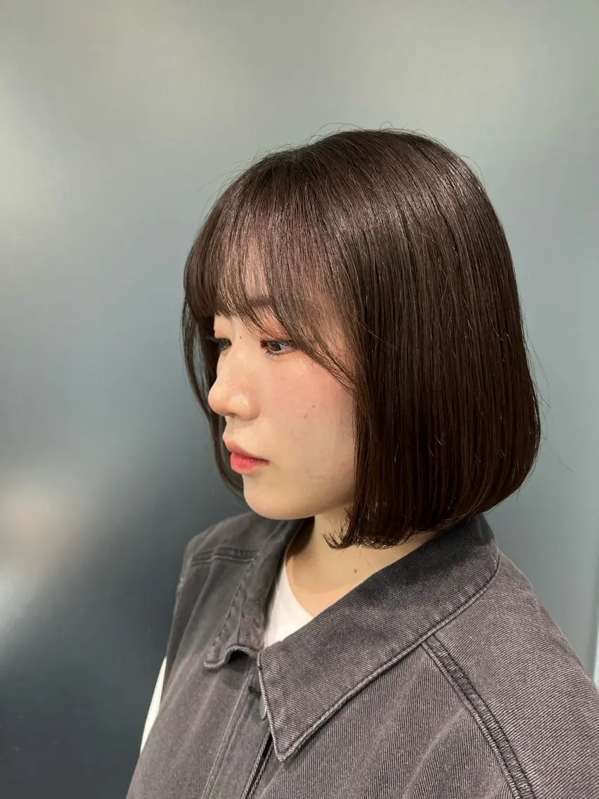 ショート ボブ 髪質改善/縮毛矯正/ 艶カラー/上野優斗のヘアスタイル