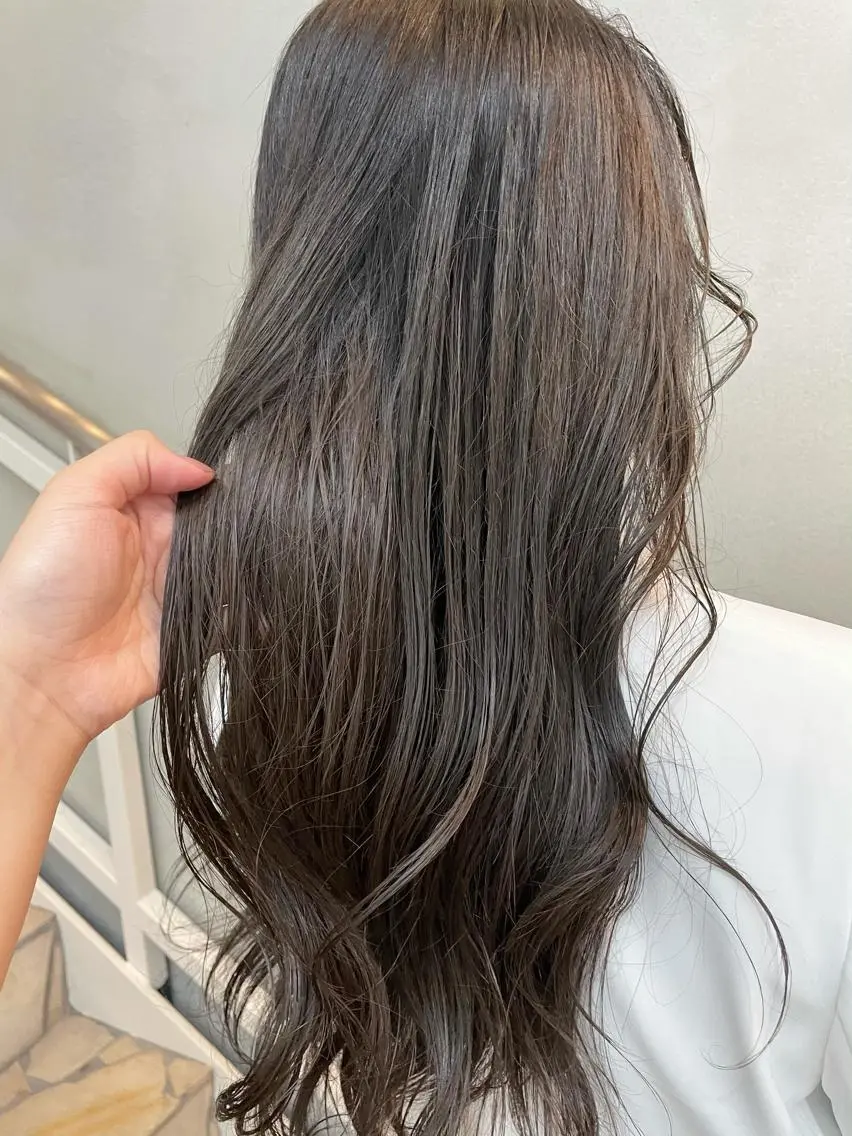 ロング カラー グレージュ 沖縄/ヘアアレンジ /ナカノのヘアスタイル