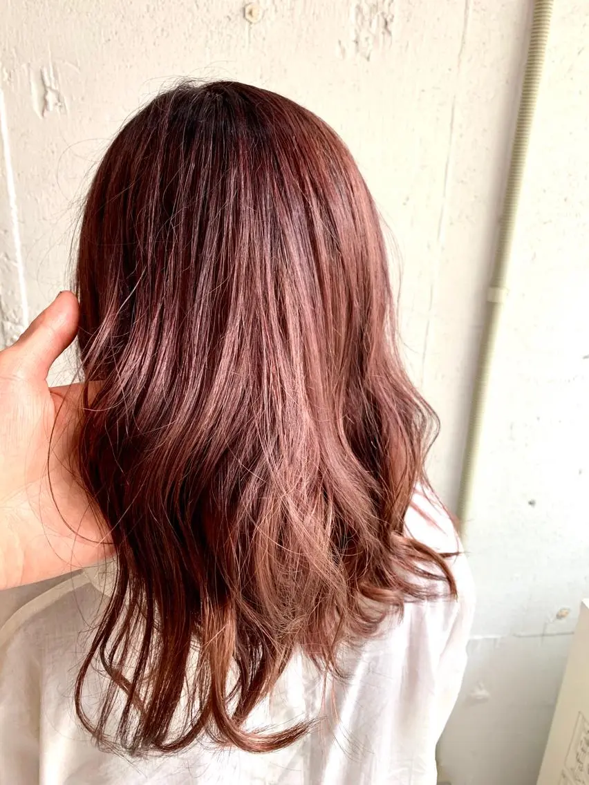ミディアム カラー レッドカラー バイオレットカラー カット ヘアカラー 💛丁寧さNo.🥇 🧸片山智裕💛のヘアスタイル