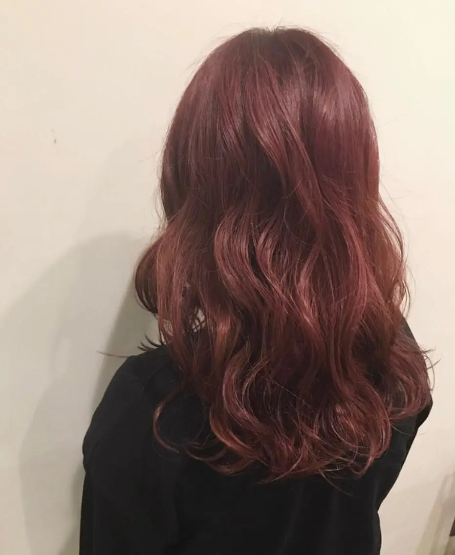 ロング カラー ローズカラー mayo 🐄🌈のヘアスタイル