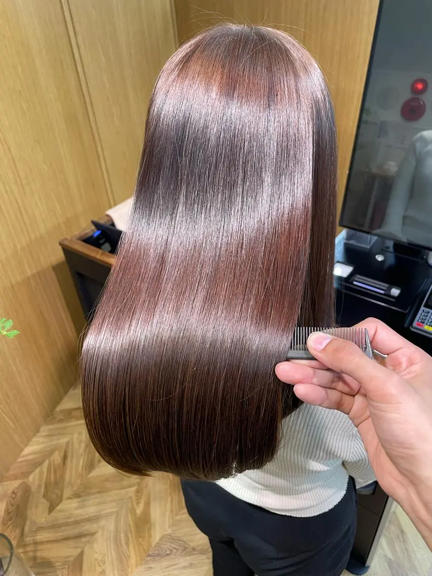 セミロング カラー パーマ 髪質改善🌸縮毛矯正 専門家💖後藤のヘアスタイル