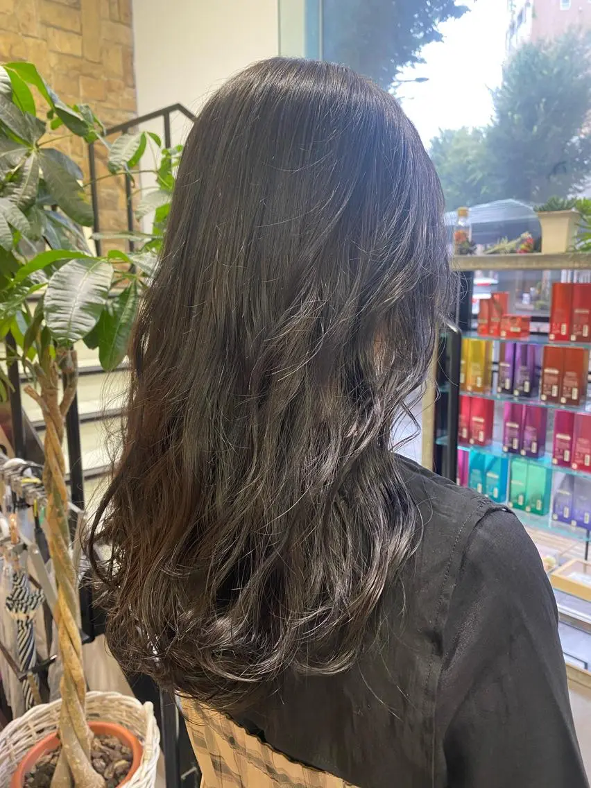 ロング カラー ヘアアレンジ TSUNA 🌙 Lim 五反田のマツエク・マツパデザイン