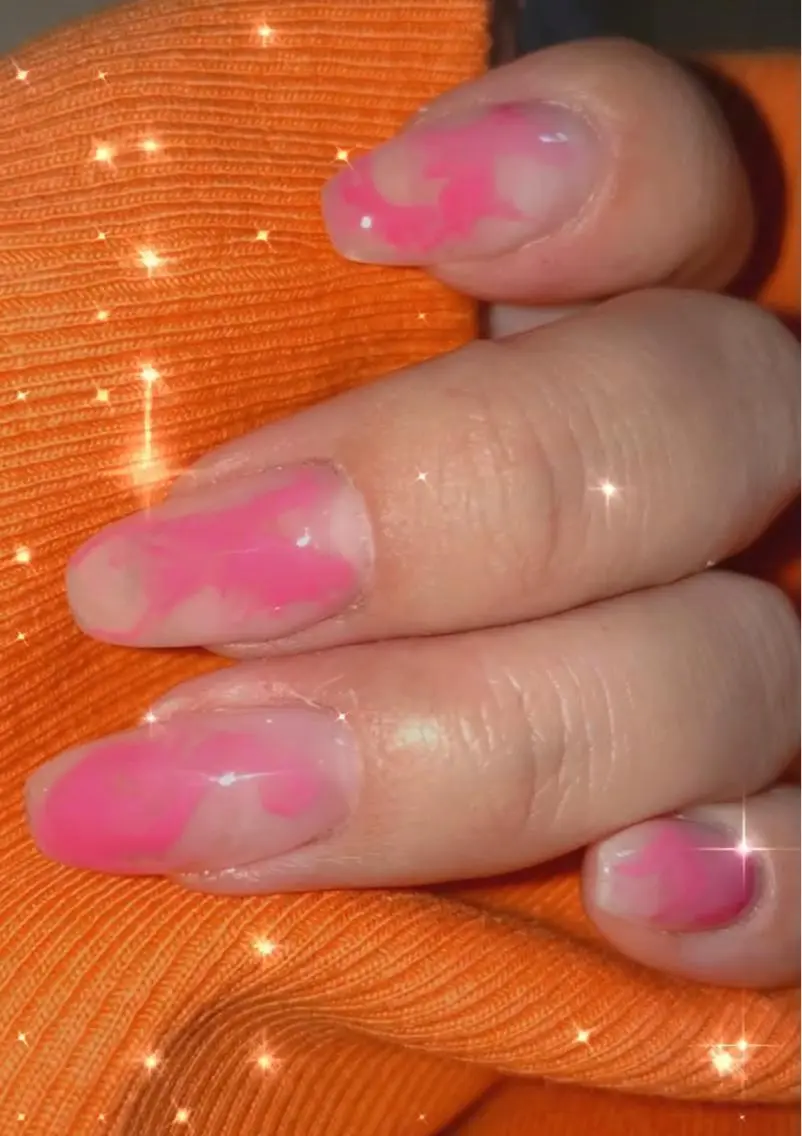 ネイル クリアネイル フラッシュネイル 氷ネイル・うるうるネイル ロングネイル マグネットネイル Ri-e's nailのネイルデザイン