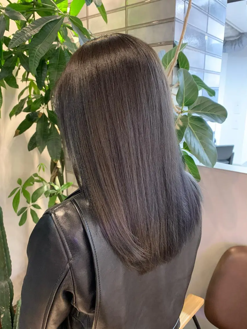 ミディアム カラー ダークグレー ヘアカラー トリートメント レイヤー/大人メンズ パーマ🌀 平島拓也のヘアスタイル