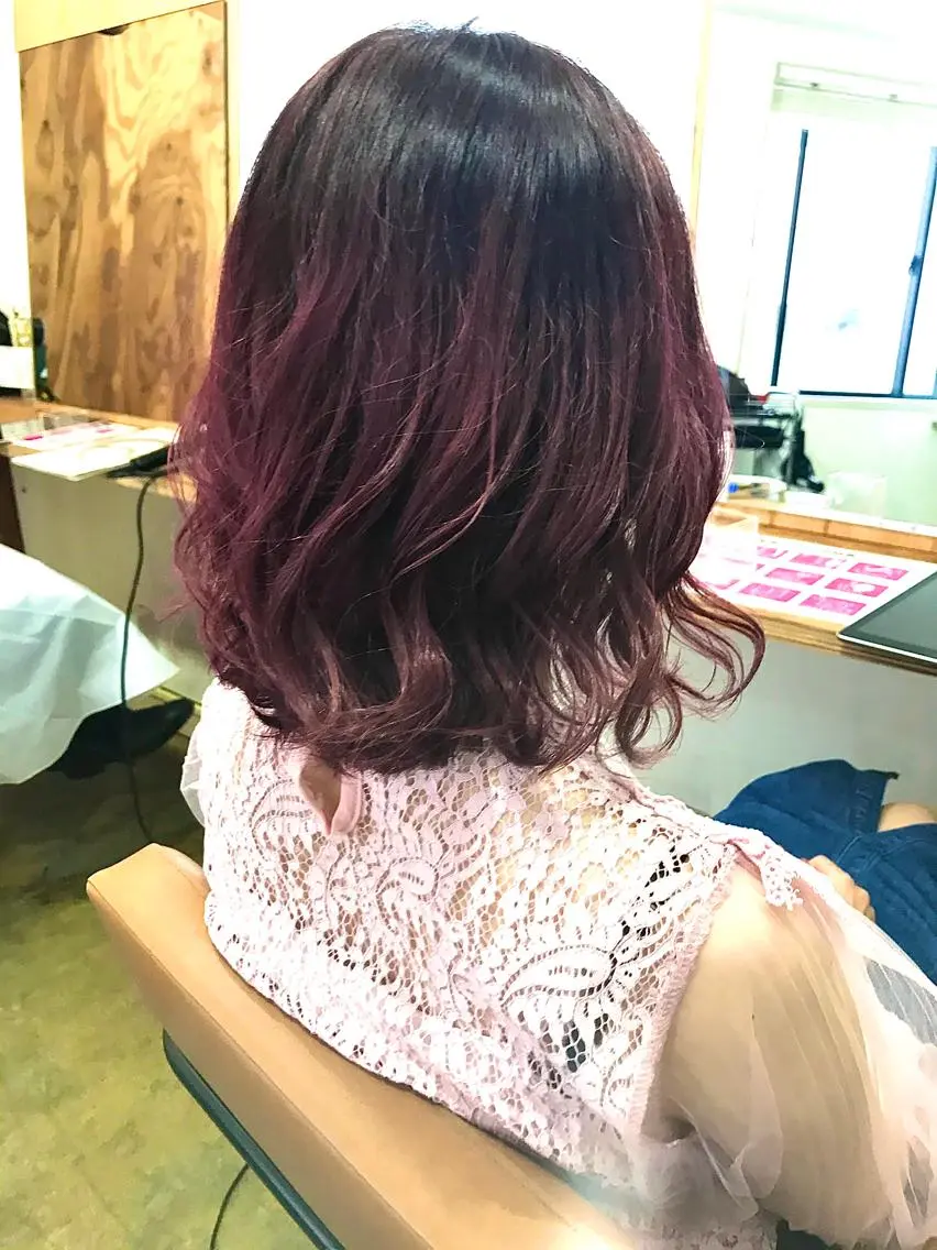 ミディアム カラー グラデーションカラー ヘアカラー トリートメント 💎髪質改善💎 デザイナーshinのヘアスタイル