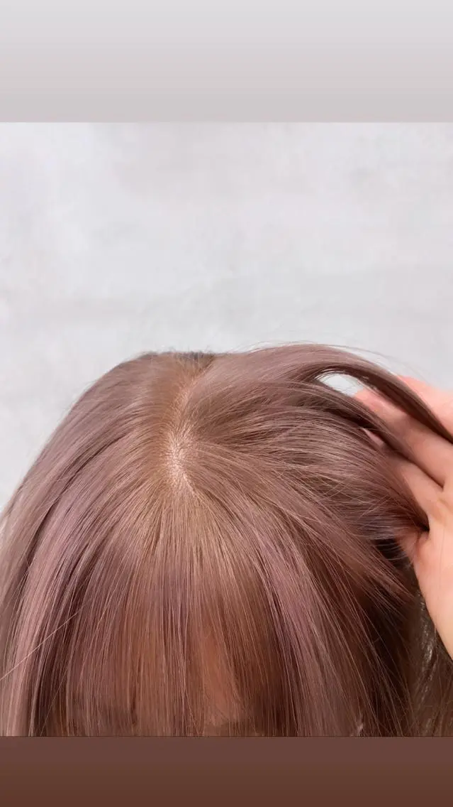 ロング カラー ベージュカラー ミルクティーベージュ 🧸艶々韓国ヘア 🧁mizunaのヘアスタイル