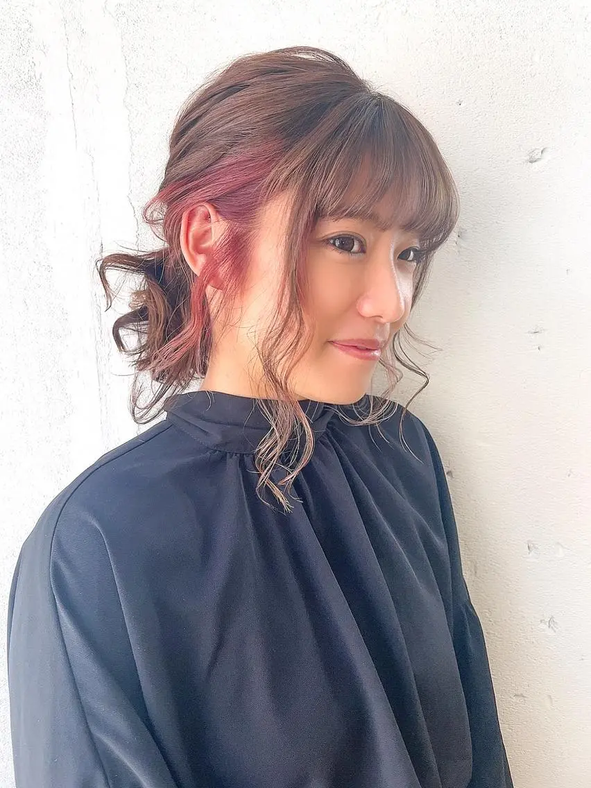 ミディアム ヘアカラー トリートメント ショート✨ボブ✨代表 新田見美仁のヘアスタイル