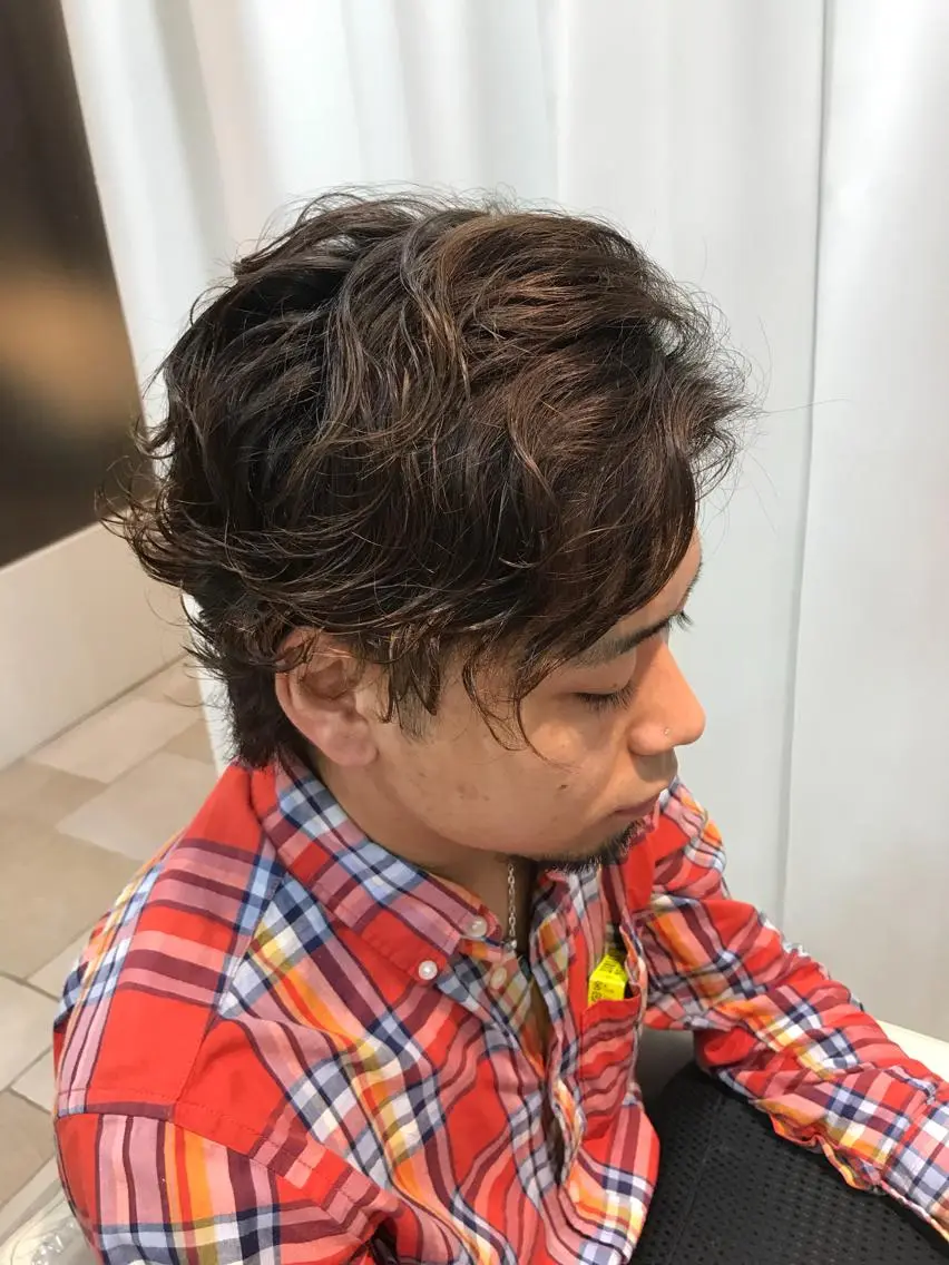 パーマ メンズ 三浦 祐里のヘアスタイル