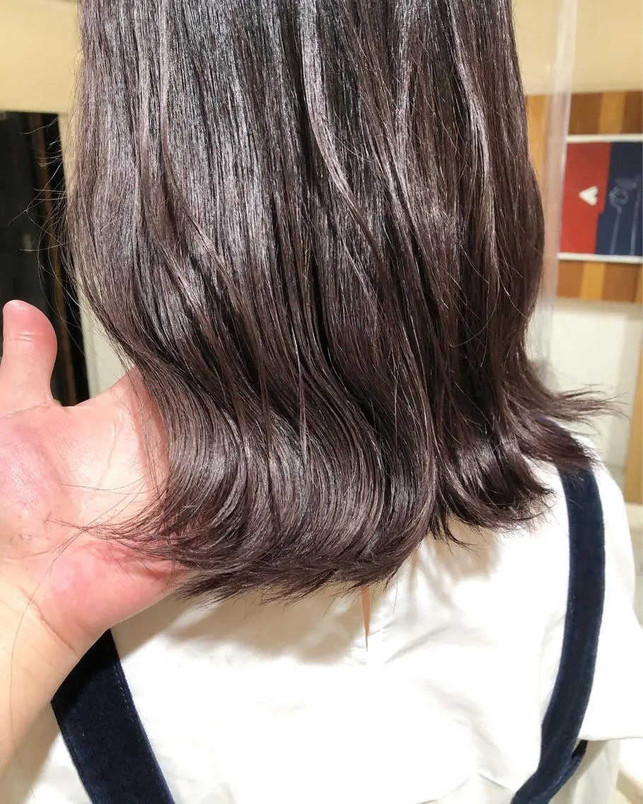 ミディアム カラー ヘアアレンジ ヘアカラー トリートメント メンズ特化✂️栗原 侑也のヘアスタイル
