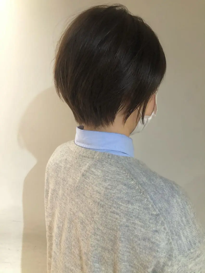 ショート カラー シャギー ショートヘア カット ヘアカラー トリートメント 上品な大人レイヤー 🍀渋谷🍀濱口敬太のヘアスタイル