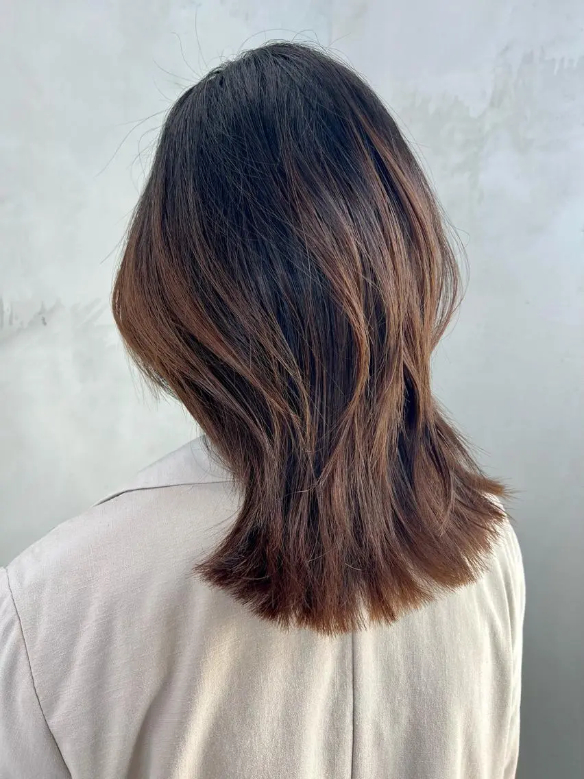 ミディアム 銀座/韓国/ワンホン 🤍艶髪🖤nahoのヘアスタイル