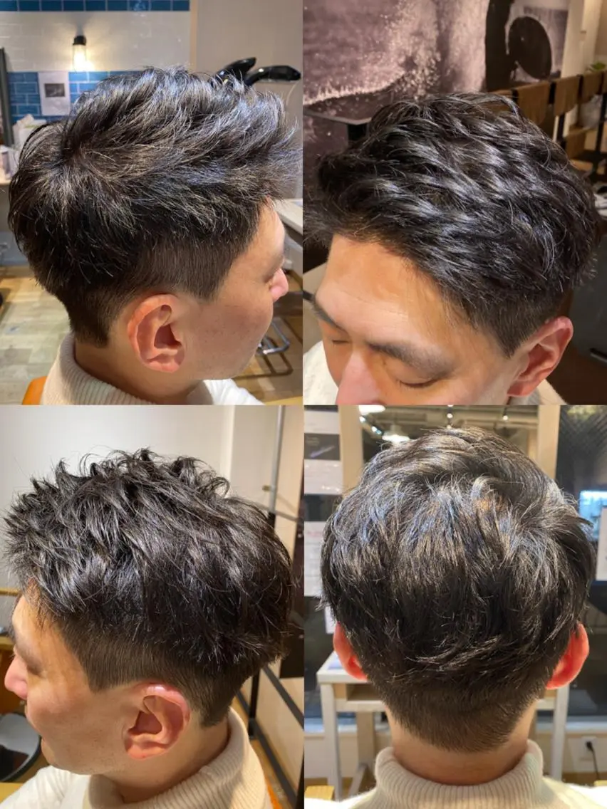 ショート 🔥メンズパーマ 特化 渡辺一翔のヘアスタイル