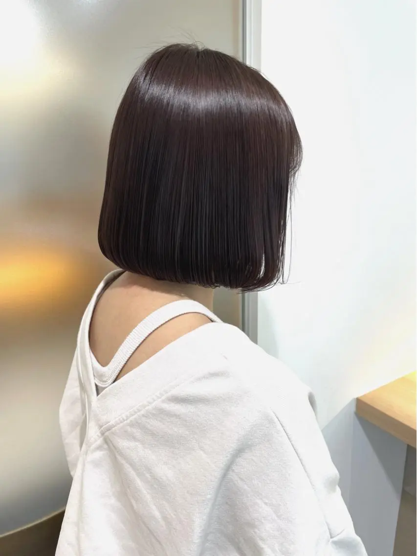 ミディアム カラー ヘアカラー 佐藤 梨里花 ❤︎のヘアスタイル