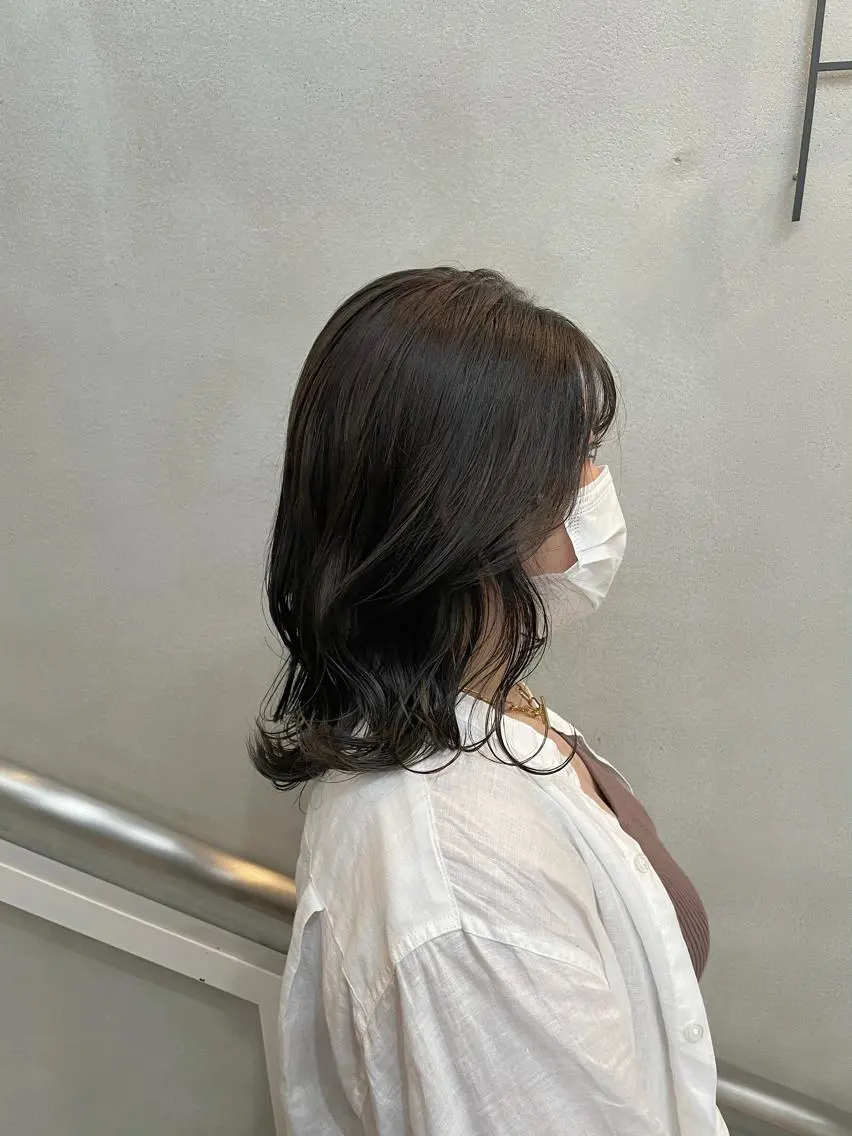 ミディアム カラー グレージュ 沖縄/ヘアアレンジ /ナカノのヘアスタイル