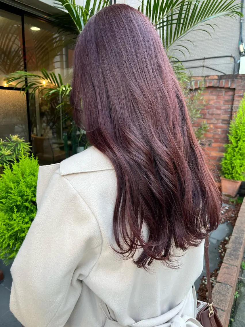 ロング パーマ ヘアカラー トリートメント SHIAN 八王子👼鬼塚さやかのヘアスタイル
