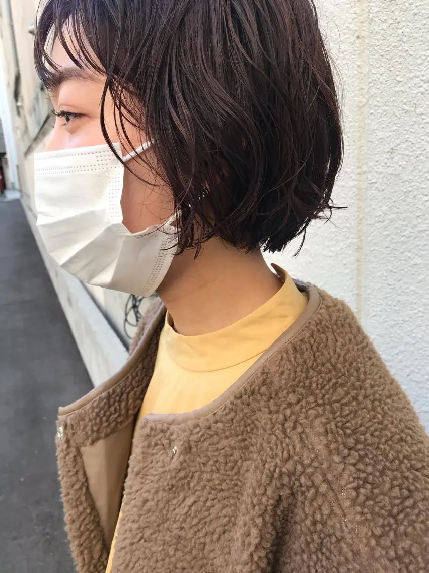 ショート カット パーマ トリートメント ayane⭐️ボブ・ ショート・パーマのヘアスタイル