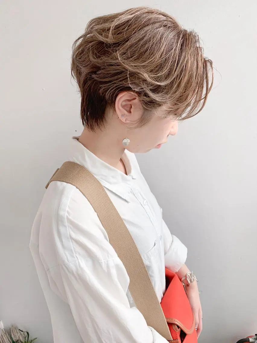 ショート カラー カット ヘアカラー トリートメント ショート/レイヤー なら石井知希のヘアスタイル