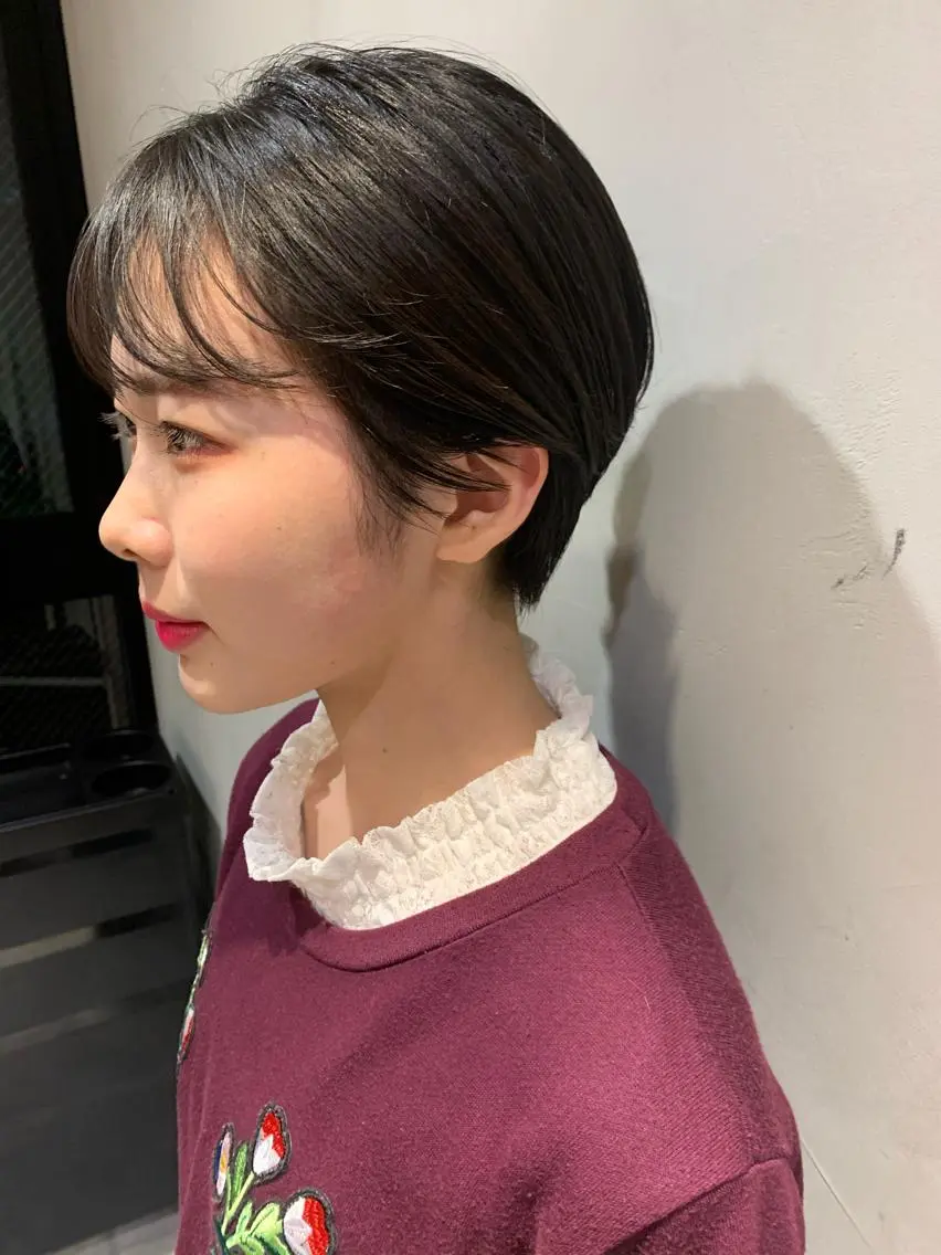 ショート ショートヘア カット トリートメント 柔らか透け感カラー 🌿ムロヤリョウスケのヘアスタイル
