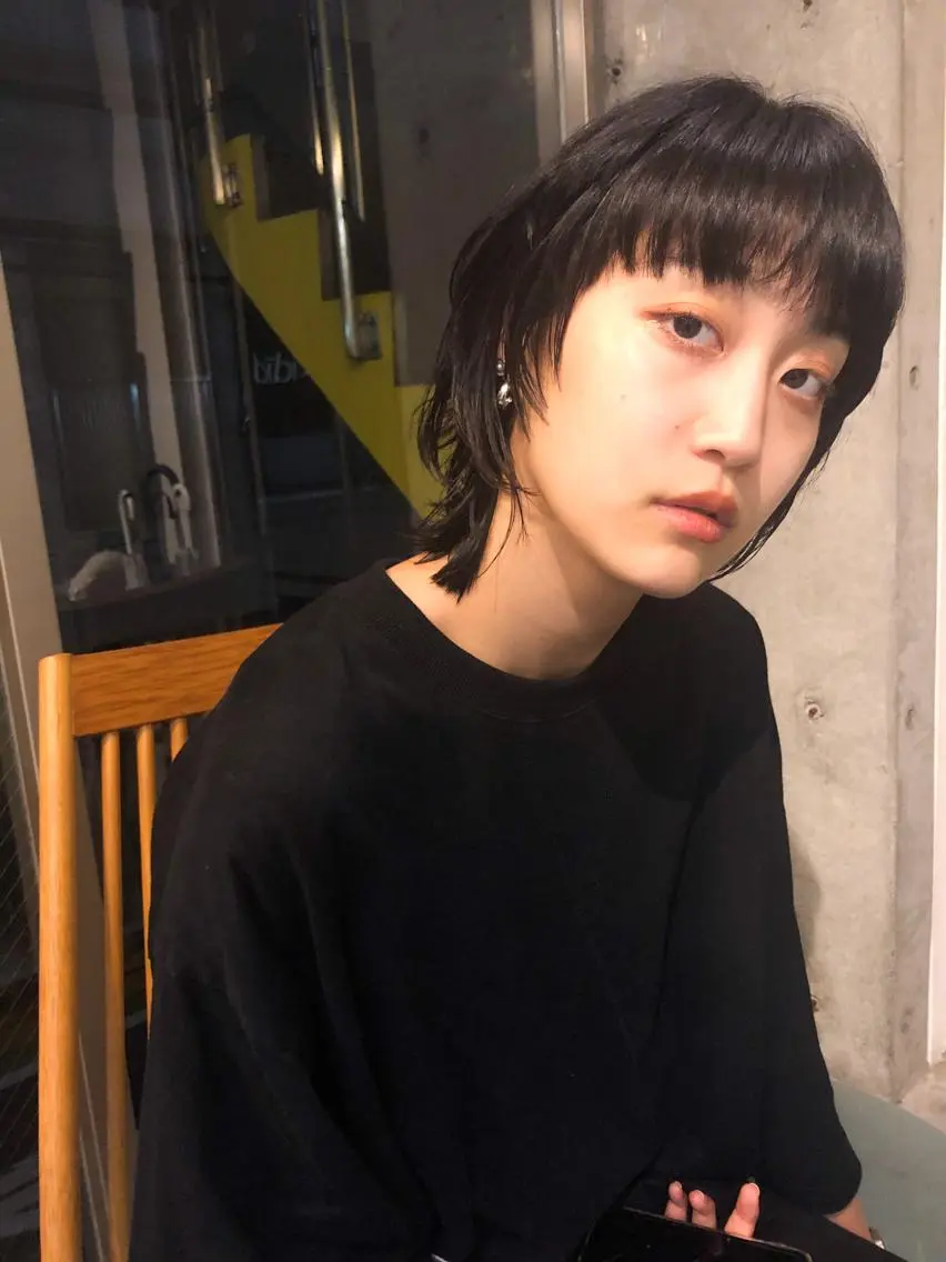 ショート ウルフカット 🌈圧倒的デザイン パーマ 関和希のヘアスタイル