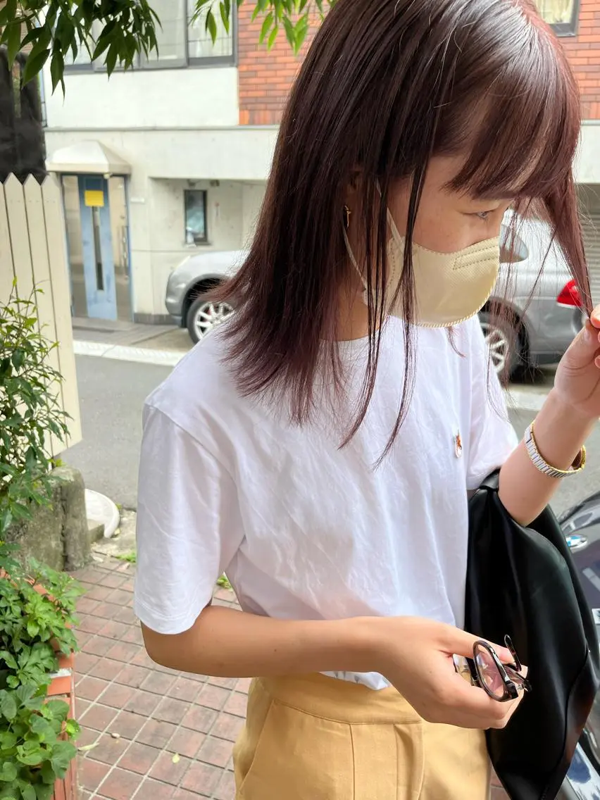 ミディアム カラー カット ヘアカラー eri kinjoのヘアスタイル