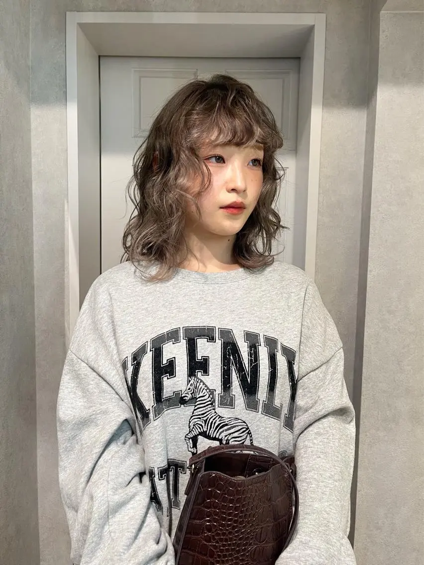 ミディアム カラー ヘアセット🎀パーマ Tsubasaのヘアスタイル