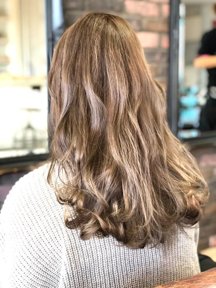 ロング カラー パーマ カット ヘアカラー トリートメント 松尾謙佑【ハイライト LEDエクステ】のヘアスタイル