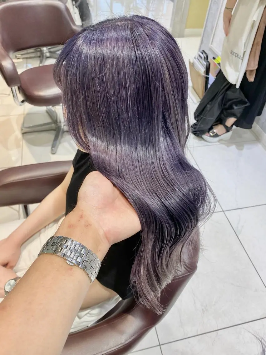 セミロング カラー ✨髪質改善専門店✨ QOLU✨のヘアスタイル