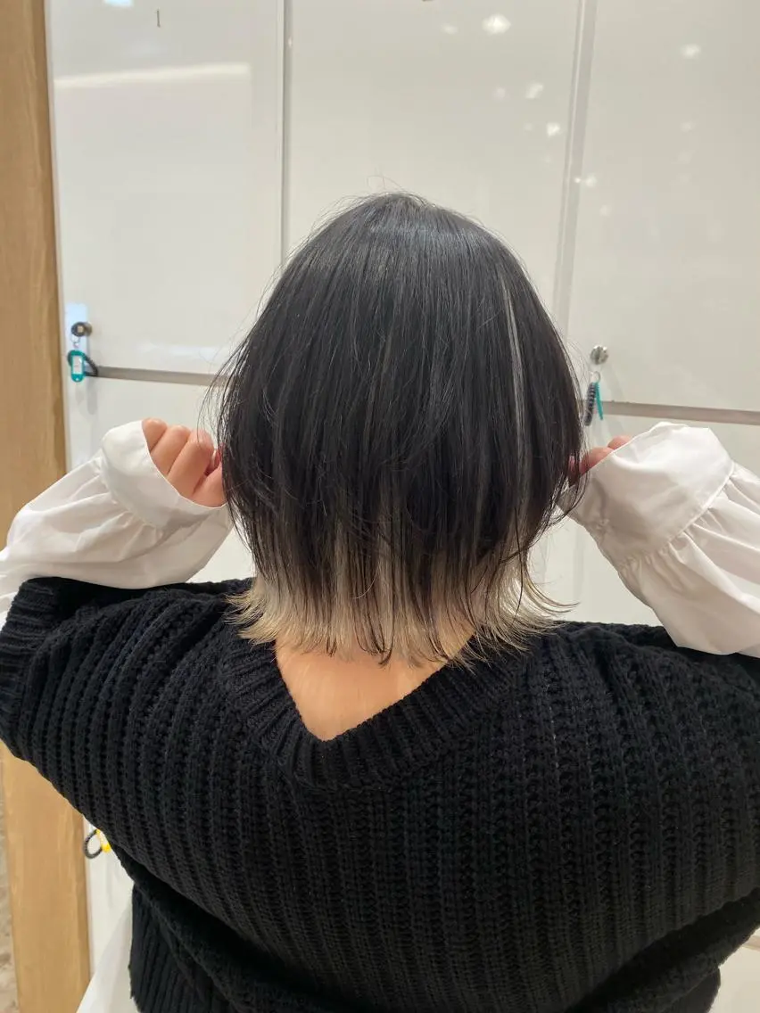 ミディアム カラー ヘアアレンジ 🌿レイヤー/ブリー チ/🌿‬JINのヘアスタイル