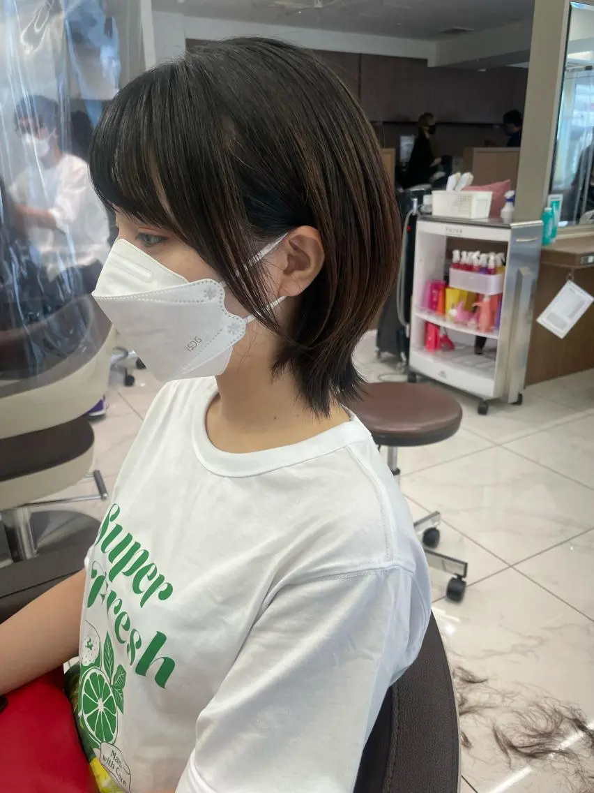 ミディアム カラー 店長福島成美/髪質 改善縮毛矯正/カラーのヘアスタイル