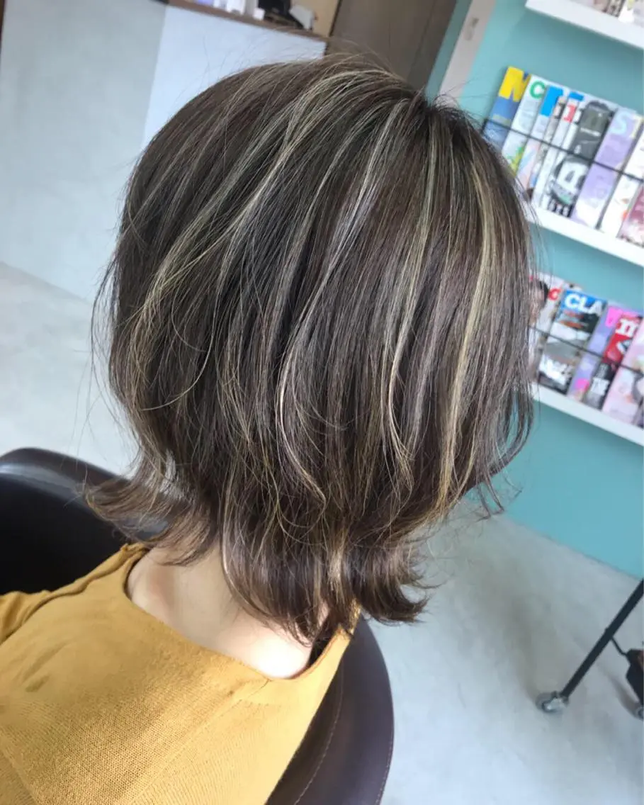 ミディアム カラー カット トリートメント Rayt hair レイトヘアーのヘアスタイル