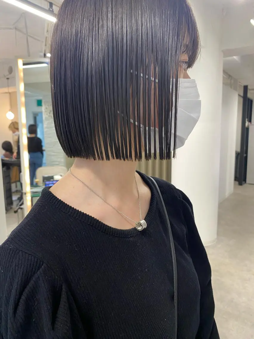 ショート カラー カット ヘアカラー トリートメント センターパート/ レイヤー/ayuのヘアスタイル
