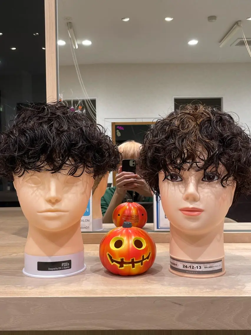 パーマ メンズ メンズパーマ スパイラルパーマ 港南台短髪特化 フェザーパーマのヘアスタイル