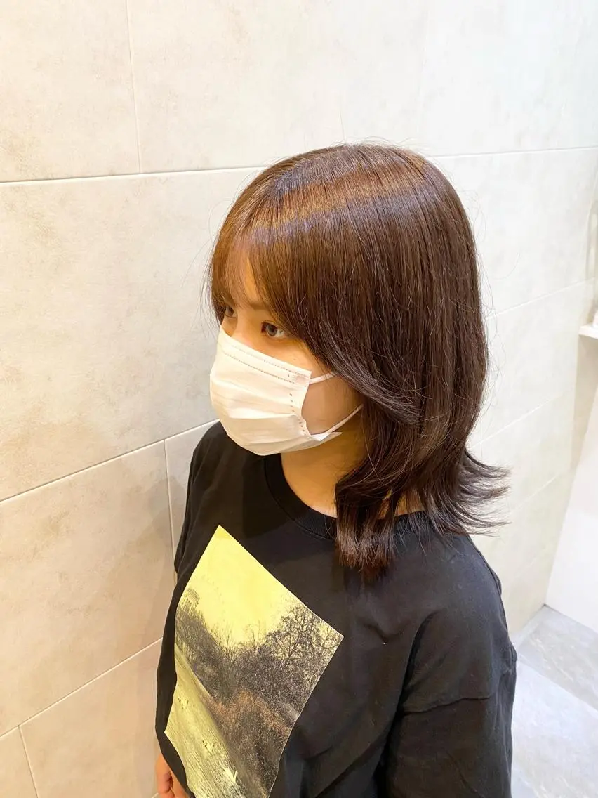ミディアム 【髪質改善　艶髪】 布川　莉穂のヘアスタイル