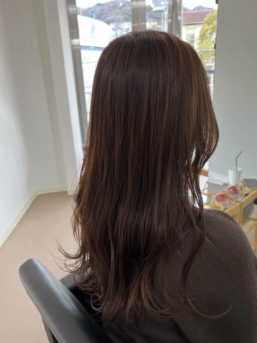 セミロング カラー ブリーチ ケアブリーチ ダブルカラー イヤリングカラー ハイライトカラー 神戸ボブ✂️ ioe三宮/田 伸佳のヘアスタイル