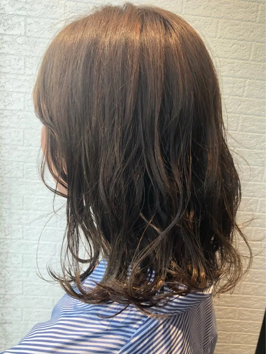 ミディアム カラー パーマ ヘアアレンジ Earth岩槻店 YAGIのヘアスタイル