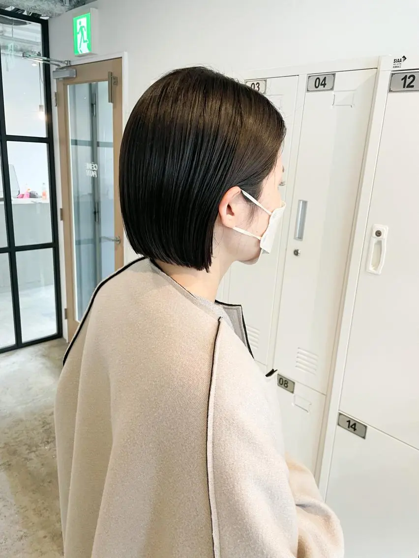 ショート アッシュ ボブ カット ヘアカラー トリートメント Takuma Suzuki中目黒のヘアスタイル