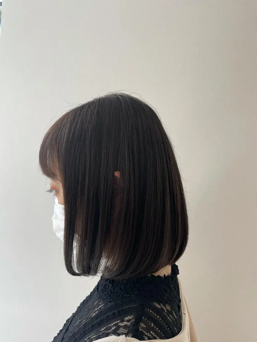 ミディアム カラー ボブ ヘアカラー 店長福島成美/髪質 改善縮毛矯正/カラーのヘアスタイル