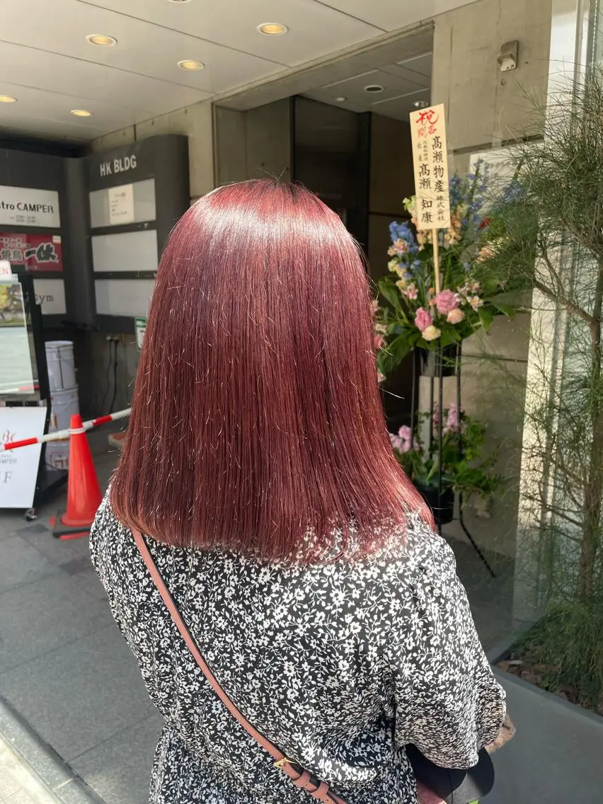 ミディアム カラー ヘアカラー 🧁はるひ/ ZEST Ivy🎀のヘアスタイル