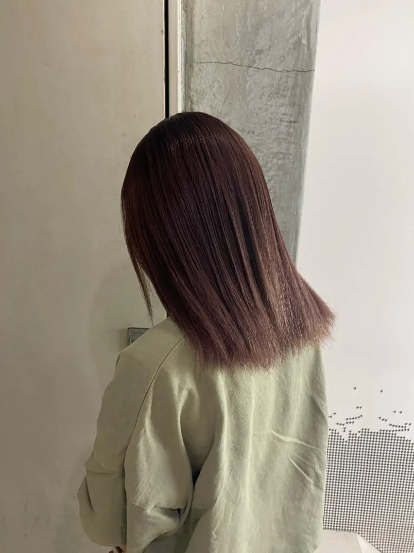 ミディアム カラー ブリーチ 清村 和音のヘアスタイル
