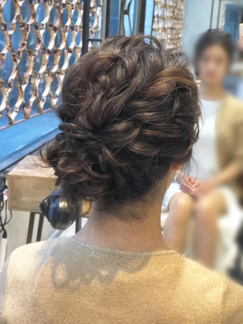 ミディアム カラー ヘアアレンジ TOKI /透明感/原宿のヘアスタイル